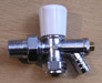 ANGLED RADIATOR VALVE LOCKSHIELD & DRAIN OFF COCK